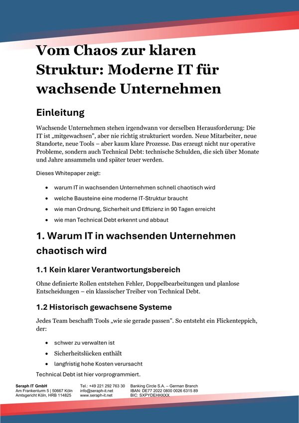 Cover: Moderne IT für wachsende Unternehmen