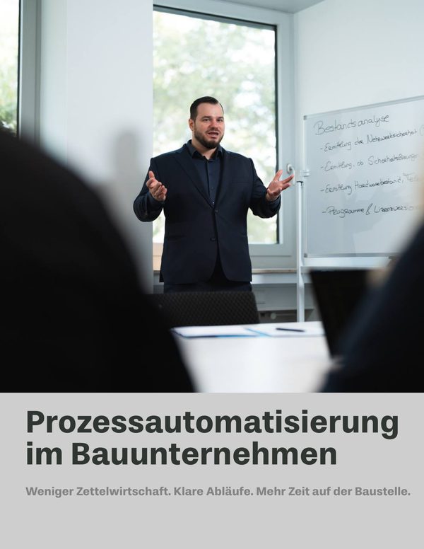 Cover: Prozessautomatisierung im Bauunternehmen